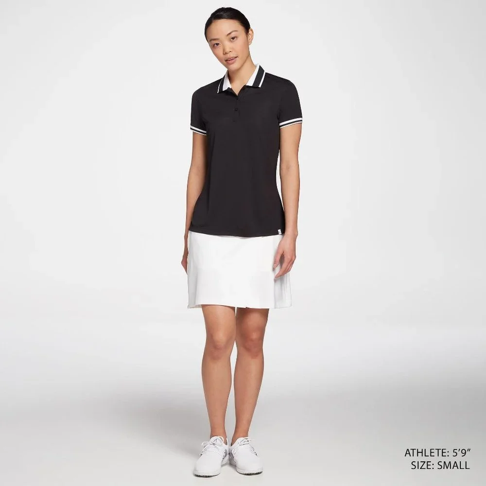 NWT Walter Hagen Women's Pique Rib Trim Short Sleeve Golf Polo - Picture 2 of 4